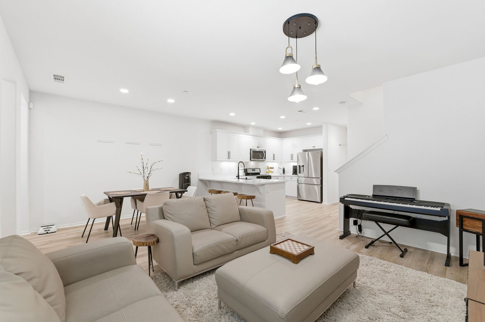 Open-concept living room